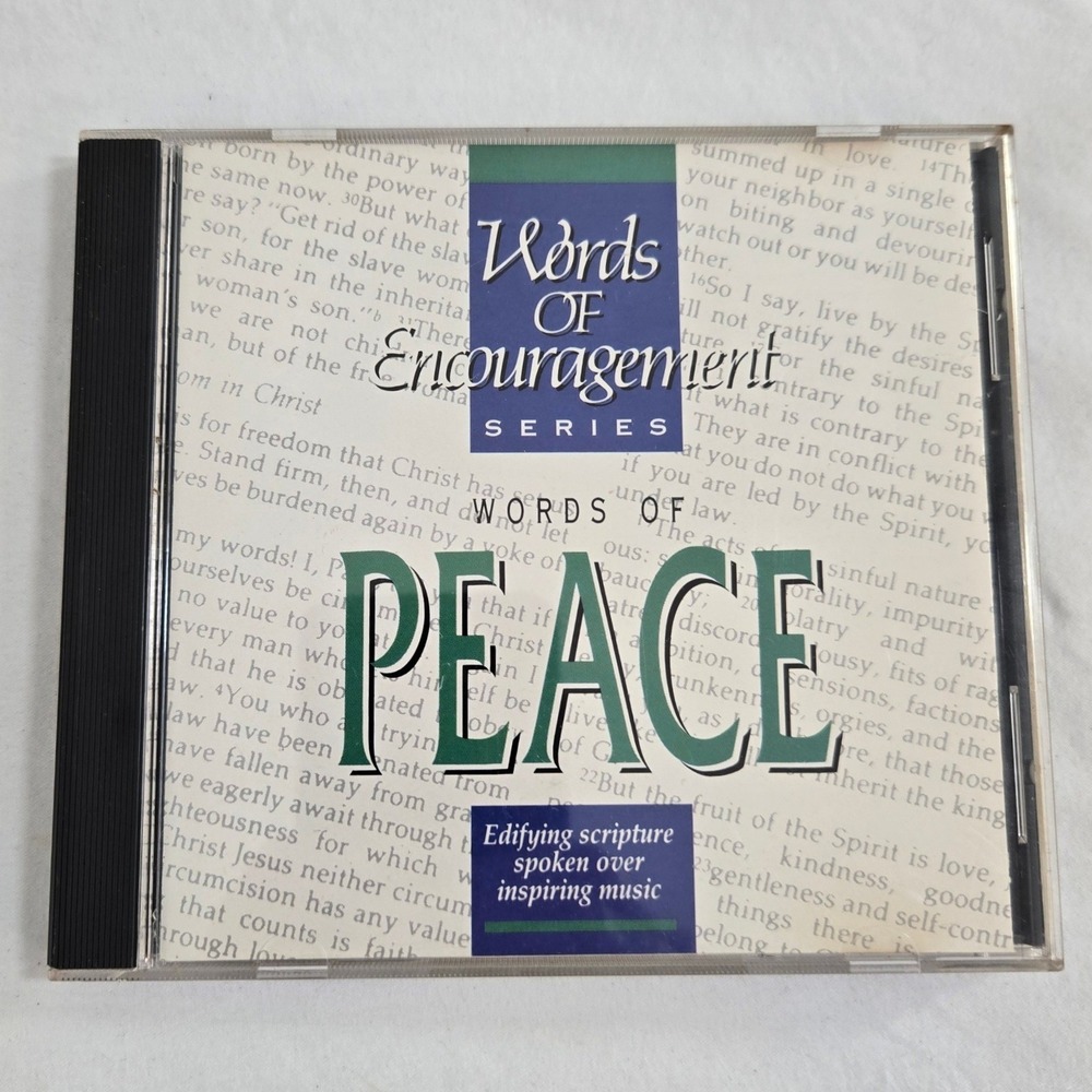 Words of Encouragement Words of Peace CD Vintage 1991 Star Song‎ Christian